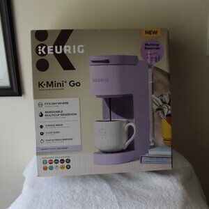 KEURIG K MINI GO SINGLE SERVE COFFEE MAKER IN VIVA VIOLET